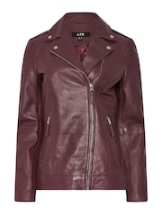 Long Tall Sally Red Premium Leather Jacket - Image 5 of 5