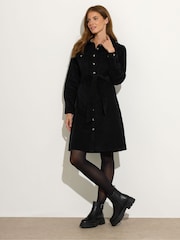 M&Co Black Short Cord Shirt Dress - Image 2 of 5