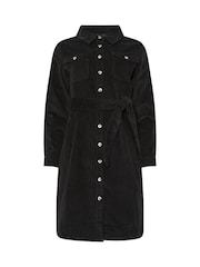 M&Co Black Short Cord Shirt Dress - Image 5 of 5