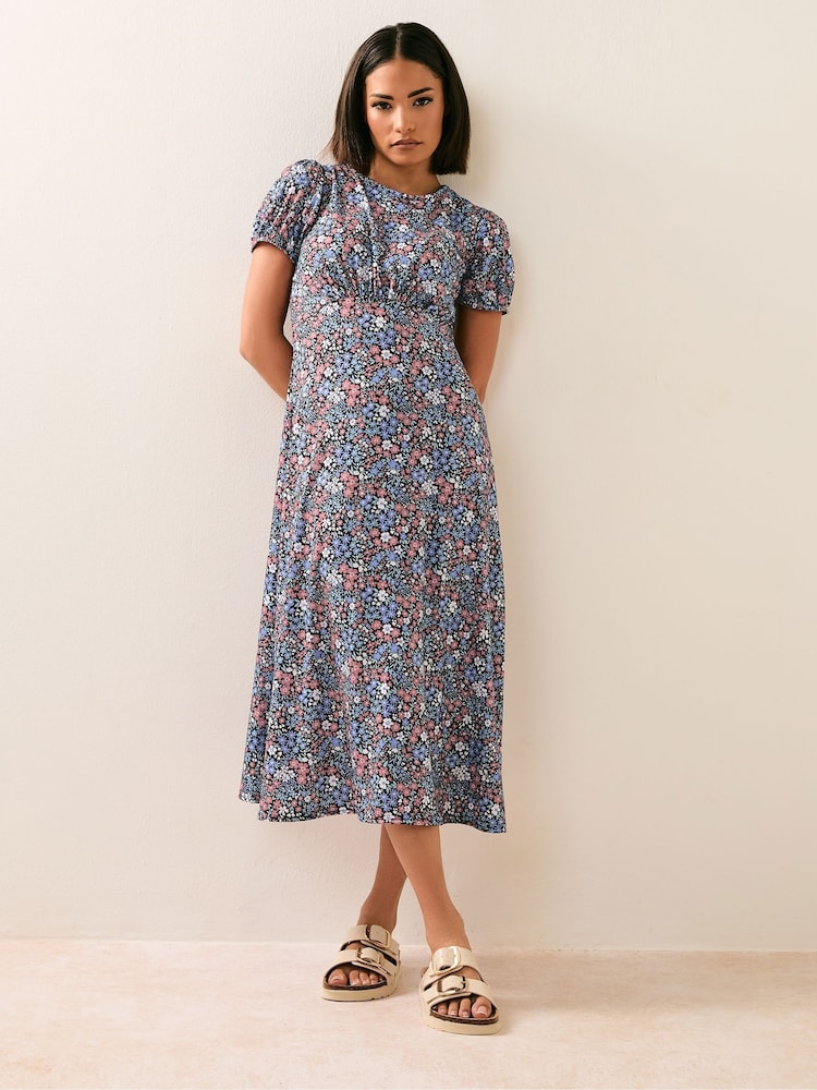 Vestido de chá com estampa floral PixieGirl Petite Ditsy - Imagem 1 de 5