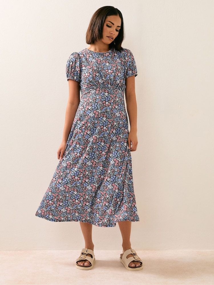 Vestido de chá com estampa floral PixieGirl Petite Ditsy - Imagem 2 de 5