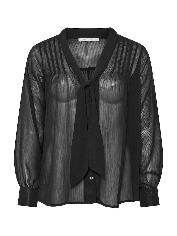Yours Curve London Pleated Shoulder Bow Blouse - Slika 5 iz 5