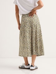 PixieGirl Petite Green Petite Self Belted Midi Skirt - Image 3 of 5