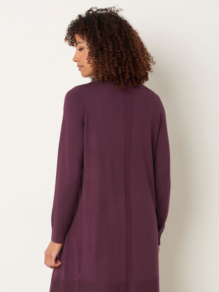 M&Co Purple Longline Cardigan - Image 2 of 5