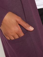 M&Co Purple Longline Cardigan - Image 4 of 5