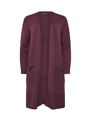 M&Co Purple Longline Cardigan - Image 5 of 5