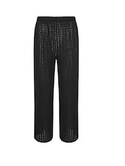 Preto - Calças de crochê PixieGirl Petite Wide Leg - Imagem 5 de 5