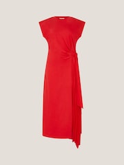 Monsoon Tilly Tie-Side Jersey Midi Dress - Imagem 1 de 1