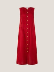 Monsoon Monica Sleeveless Pleated Midi Dress - Imagem 4 de 4