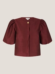 Monsoon Red Mya Puff Sleeve Jacket - Image 1 of 1