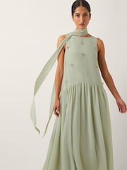 Monsoon Elodie Sleeveless Embellished Maxi Dress - Imagem 1 de 4