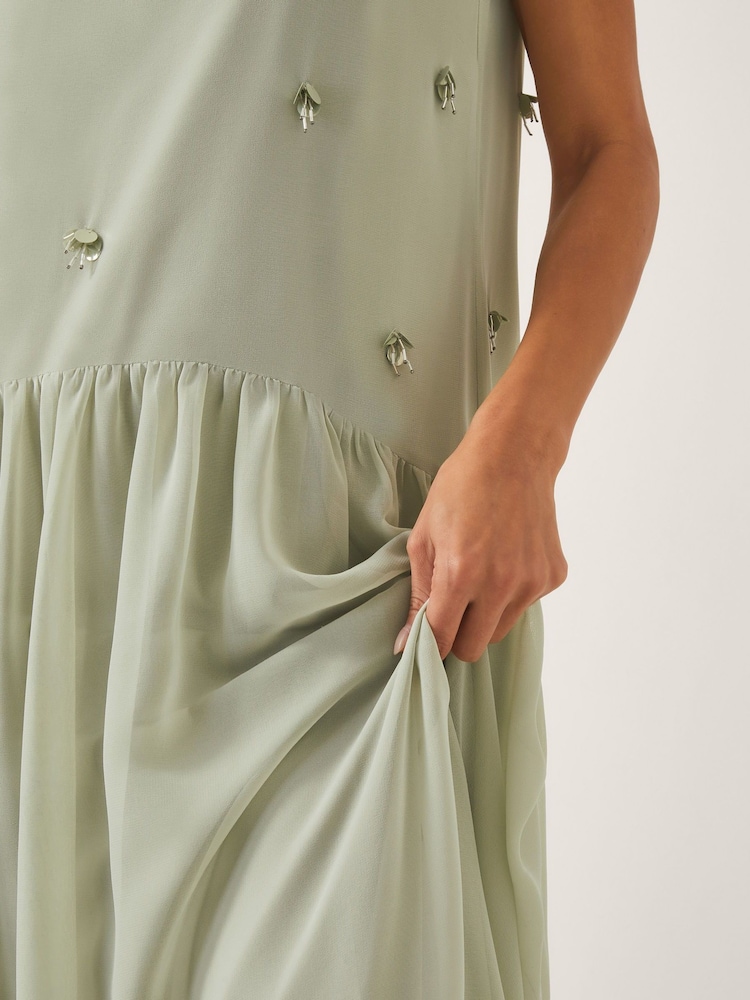 Monsoon Elodie Sleeveless Embellished Maxi Dress - Imagem 4 de 4