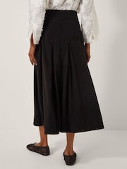 Monsoon Black Shan Stretch Corduroy Midi Skirt - Image 3 of 5