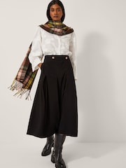 Monsoon Black Shan Stretch Corduroy Midi Skirt - Image 4 of 5