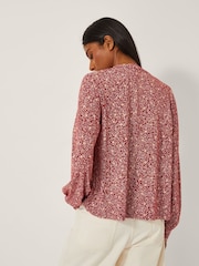 Monsoon Pink Laurelie Floral Print Jersey Blouse - Image 3 of 4