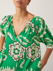 Monsoon Green Kristen Floral Print Smock Dress - Image 2 of 2