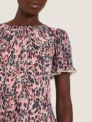Monsoon Sisi Animal Print Midi Dress - Imagem 2 de 4