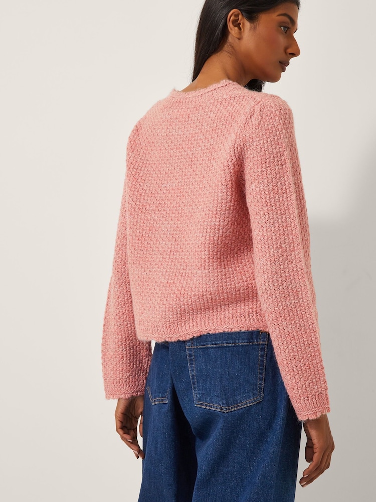 Monsoon Pink Suki Stitch Cardigan - Image 2 of 4