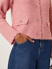 Monsoon Pink Suki Stitch Cardigan - Image 4 of 4