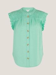 Blusa Monsoon Evelyn sem mangas com babados - Imagem 1 de 1