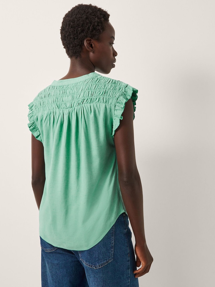 Monsoon Evelyn Sleeveless Smocked Top - Bild 2 von 5