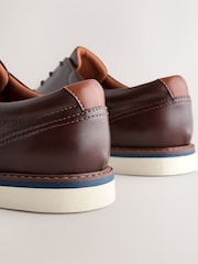 Brown Comfort Wedge Derby Shoes - Image 5 of 7