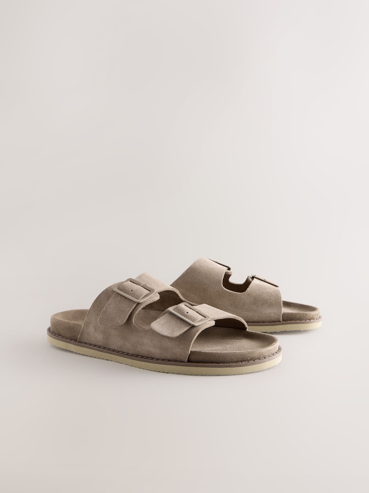 Stone Two Buckle Tonal Sandals - Image 1 of 7 Stone Two Buckle Tonal Sandals - Image 1 of 7