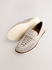 Neutral Weave Loafers - Image 4 of 5