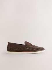 Brown Weave Loafers - Image 2 of 5