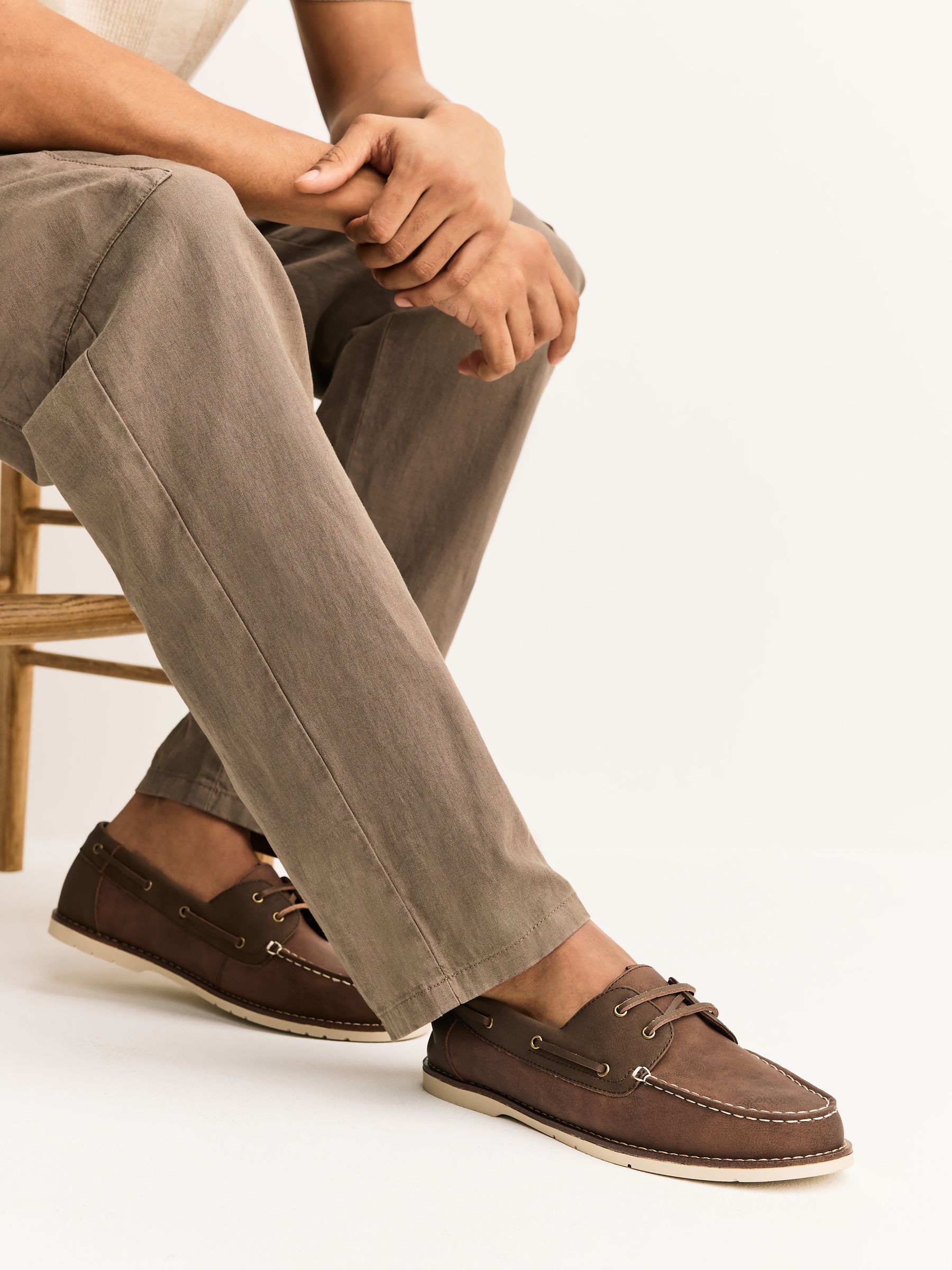 ヌーヴェル ジュネス コール リーシュ Buy Tan Brown Boat Shoes with Leather Laces from Next Canada