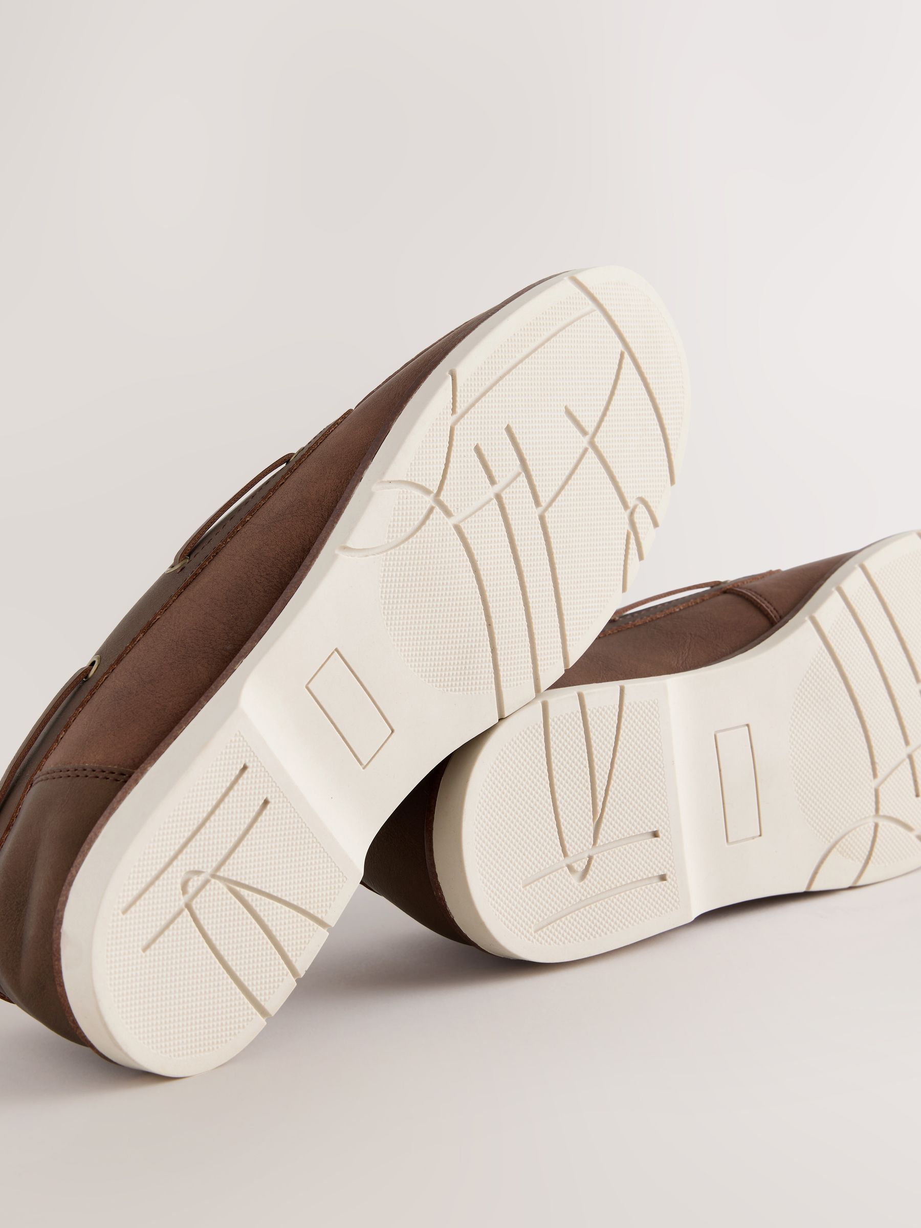 Buy Tan Brown Boat Shoes with Leather Laces from Next Canada