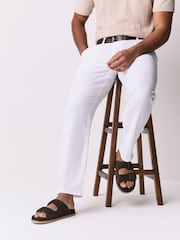 Brown Two Buckle Tonal Sandals - Image 1 of 7