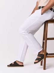 Brown Two Buckle Tonal Sandals - Image 2 of 7