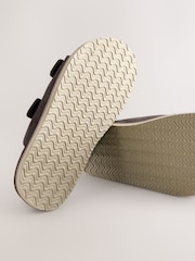 Qəhvəyi - İki Tokalı Tonal Sandal - 8şəkildən 8 şəkil