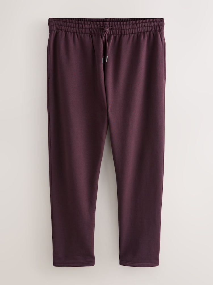 Burgundy Red Brushback Heavyweight Open Joggers - Image 1 of 3