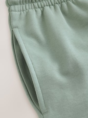 Sage Green Brushback Heavyweight Cuffed Joggers - Image 10 of 11