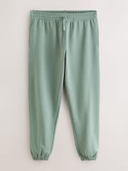 Sage Green Brushback Heavyweight Cuffed Joggers - Image 7 of 11