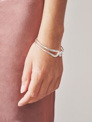Silver Tone Sparkle Detail Cuff Bracelet - Image 3 of 6