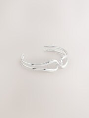 Silver Tone Sparkle Detail Cuff Bracelet - Image 4 of 6