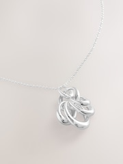 Silver Tone Link Chain Long Necklace - Image 5 of 6