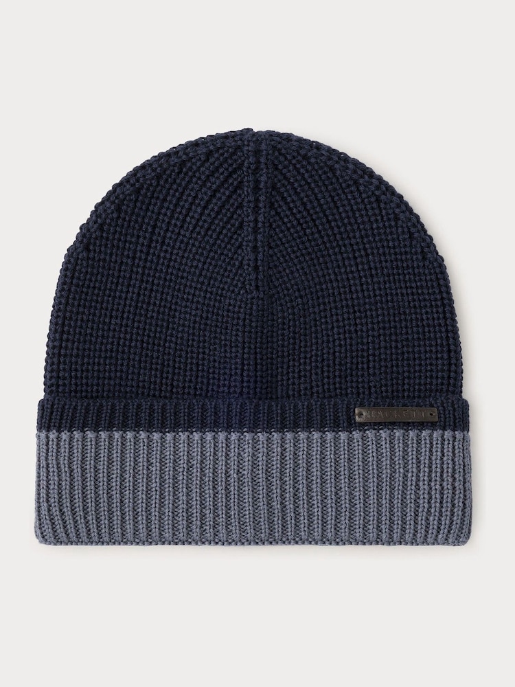 Hackett Merino Wool Beanie - Image 1 of 3 Hackett Merino Wool Beanie - Image 1 of 3