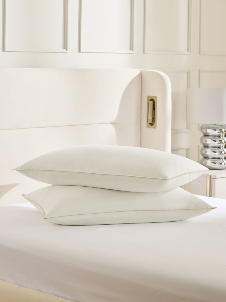 Komplekts ar 4 100% kokvilnas zosu spalvu un dūnu spilveniem - Attēls 1 no 4