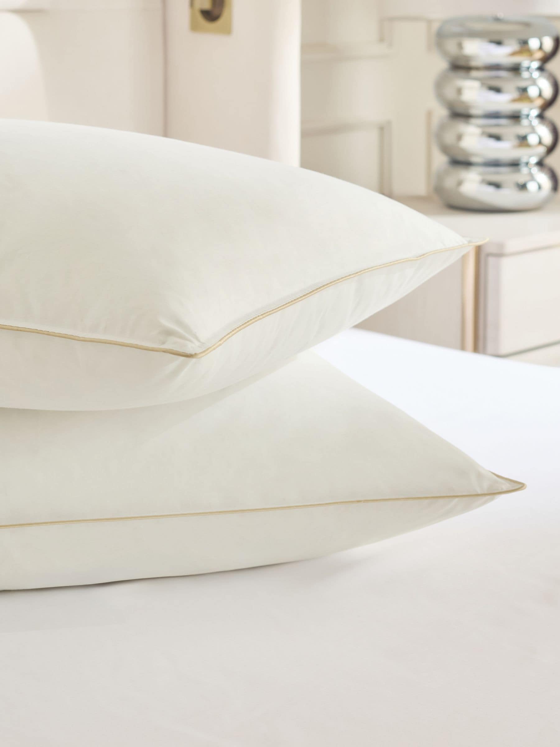 Buy Cotton Goose Feather and Down Pillows from Next Japan