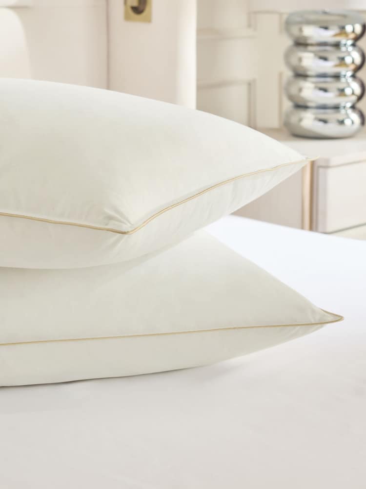 Komplekts ar 4 100% kokvilnas zosu spalvu un dūnu spilveniem - Attēls 2 no 4