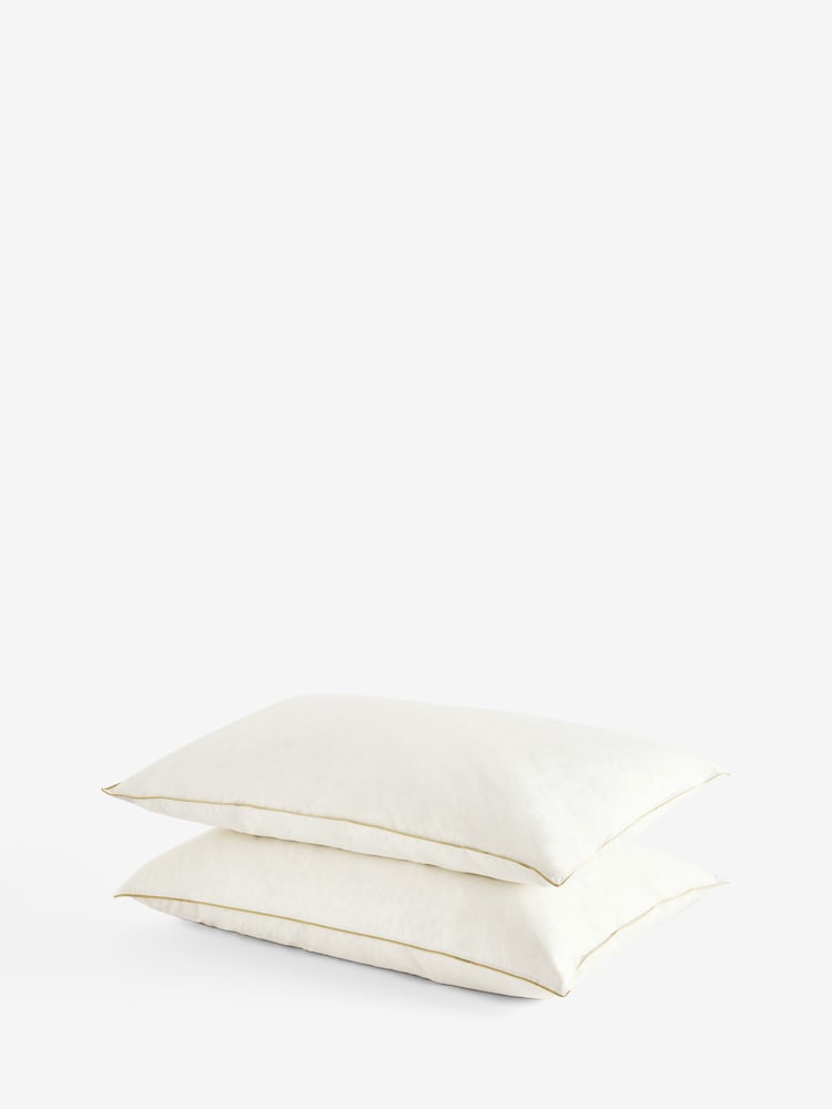 Komplekts ar 4 100% kokvilnas zosu spalvu un dūnu spilveniem - Attēls 4 no 4