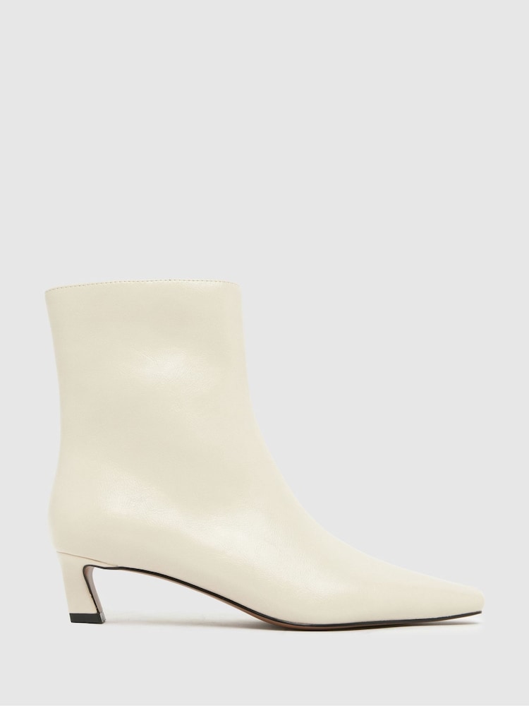 Branco - Schuh Bexley Kitten Boots - Imagem 1 de 4