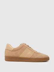 Schuh Miley Leather Lace Up Trainers - Image 1 of 4