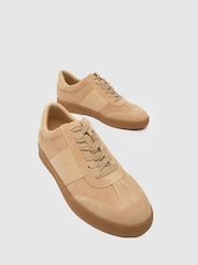 Schuh Miley Leather Lace Up Trainers - Image 3 of 4