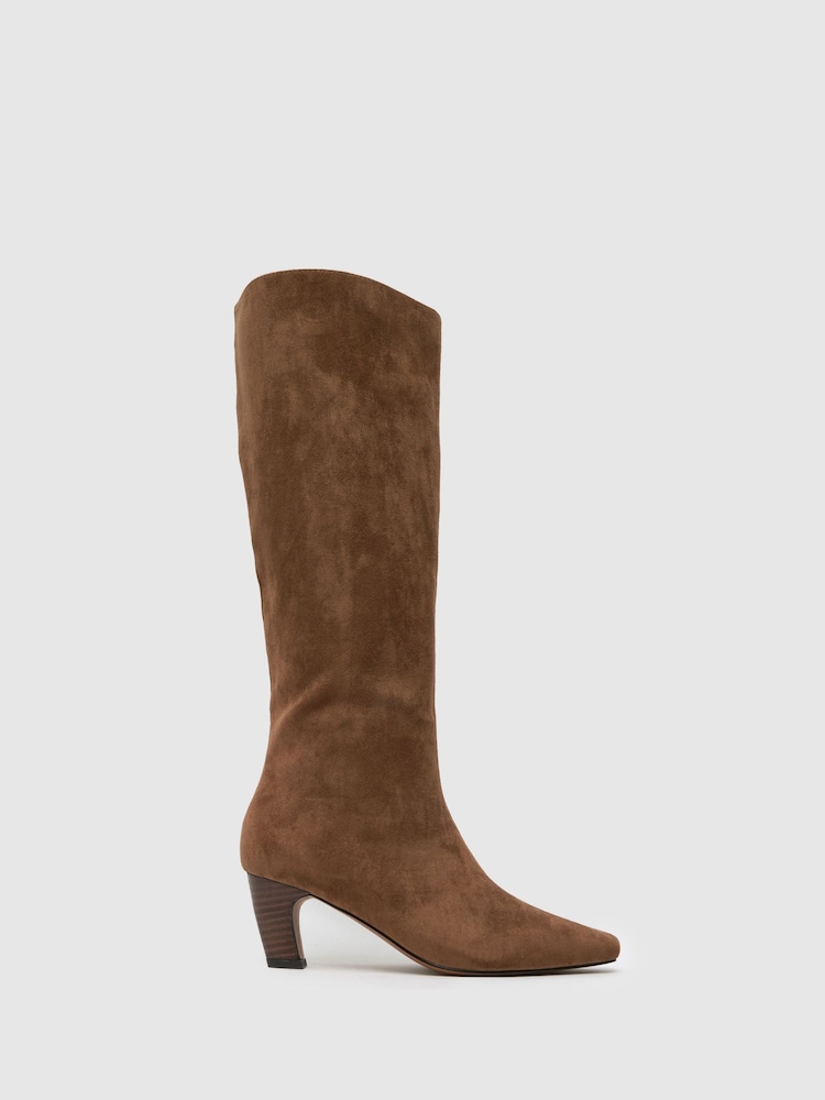 Schuh Delia Knee High Black Boots - Image 1 of 4