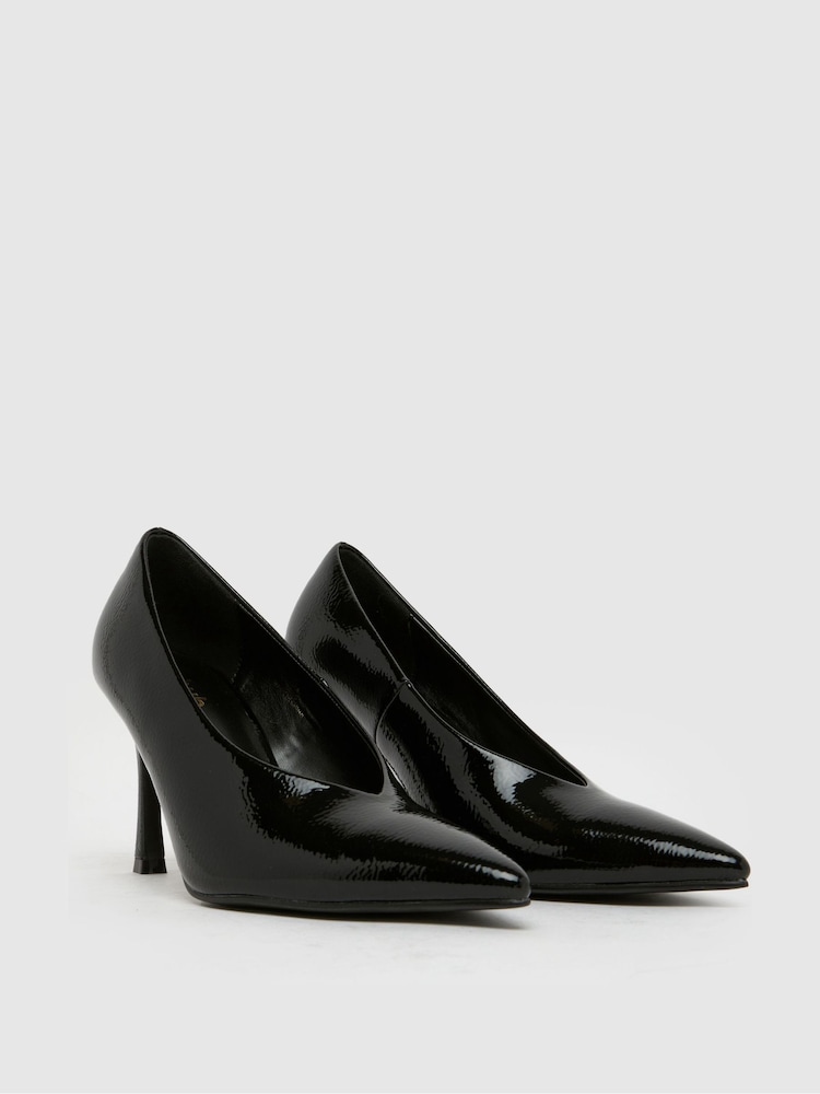 Schuh Shy High Vamp Black Courts - Image 2 of 4 Schuh Shy High Vamp Black Courts - Image 2 of 4
